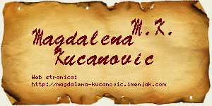 Magdalena Kucanović vizit kartica